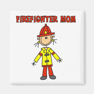 Feuerwehrmann-Mutter T-Shirts und Geschenke Magnet