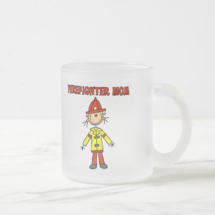 Feuerwehrmann-Mutter T-Shirts und Geschenke Mattglastasse