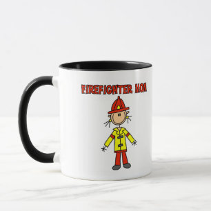 Feuerwehrmann-Mutter T-Shirts und Geschenke Tasse