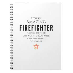 Feuerwehrmann Notizblock