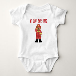 Feuerwehrmann Papa Baby Body Strampler