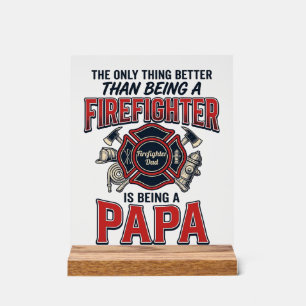 Feuerwehrmann Papa Vintage Gravur Shirt Design_1 Acrylschild