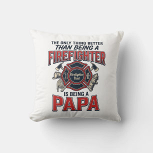 Feuerwehrmann Papa Vintage Gravur Shirt Design_1 Kissen