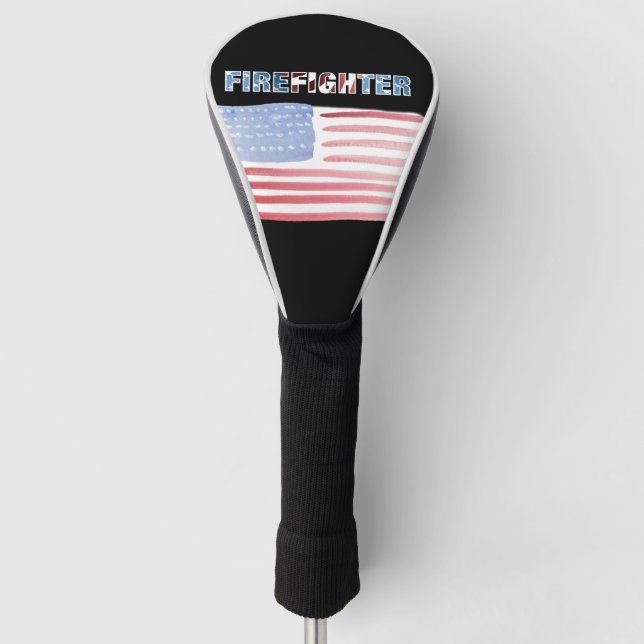 Feuerwehrmann Patriotic  Golf Headcover (Vorderseite)