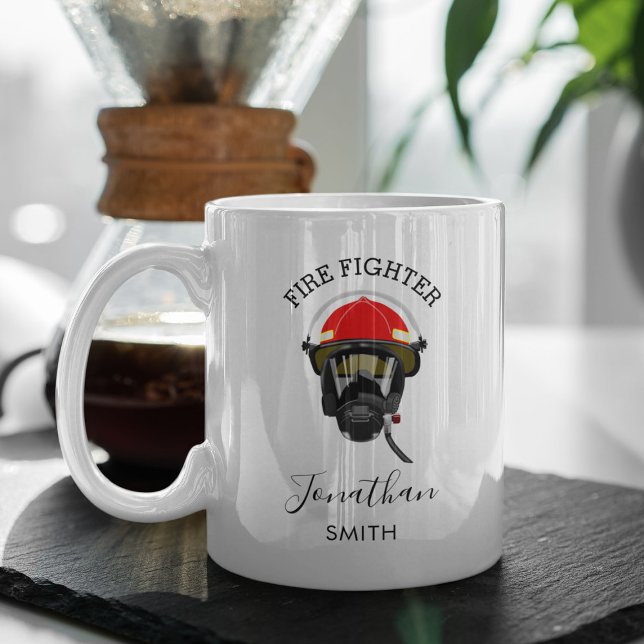 Feuerwehrmann | Personalisierte Feuerbekämpfung Kaffeetasse (Von Creator hochgeladen)