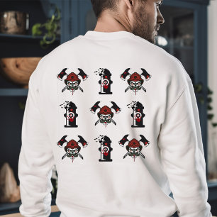 Feuerwehrmann, Personalisierter Name Halloween-Ges Sweatshirt