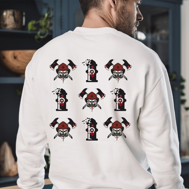 Feuerwehrmann, Personalisierter Name Halloween-Ges Sweatshirt (Von Creator hochgeladen)