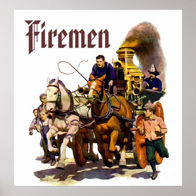 Feuerwehrmann Poster (Vorne)