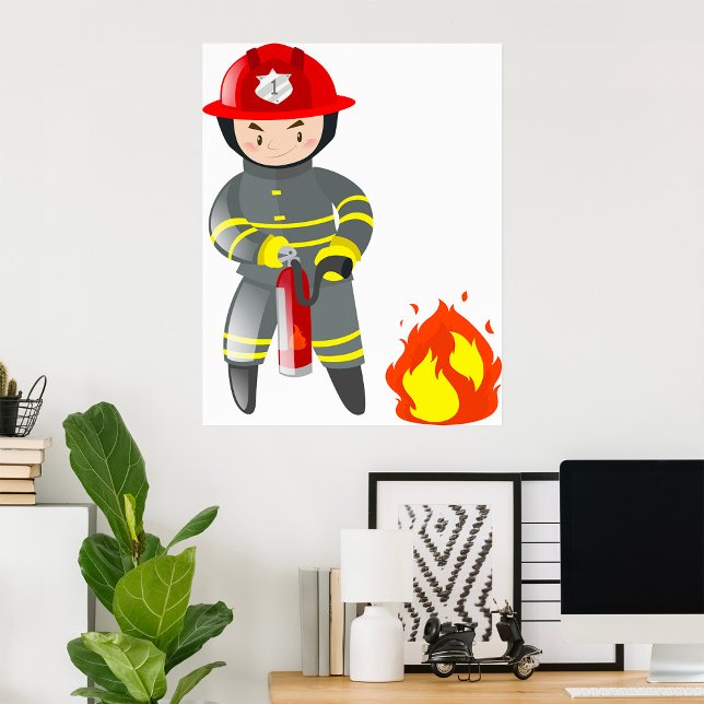 Feuerwehrmann Poster (Von Creator hochgeladen)