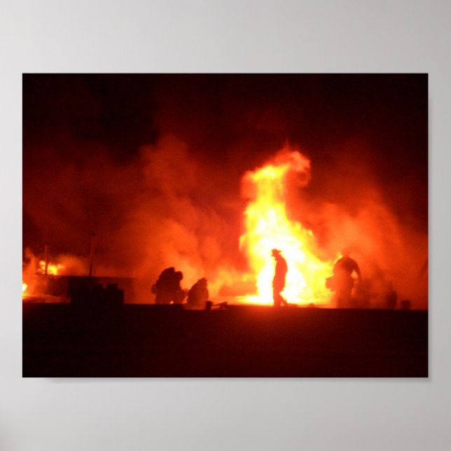 Feuerwehrmann Poster (Vorne)