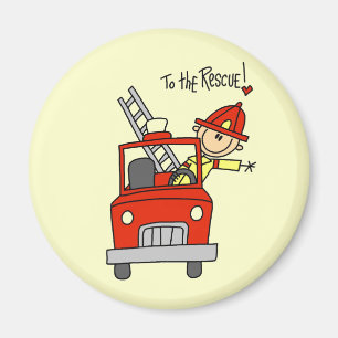 Feuerwehrmann Retter T-Shirts und Geschenke Magnet