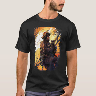 Feuerwehrmann rettet eine Katze - Feuerwehrmann & T-Shirt