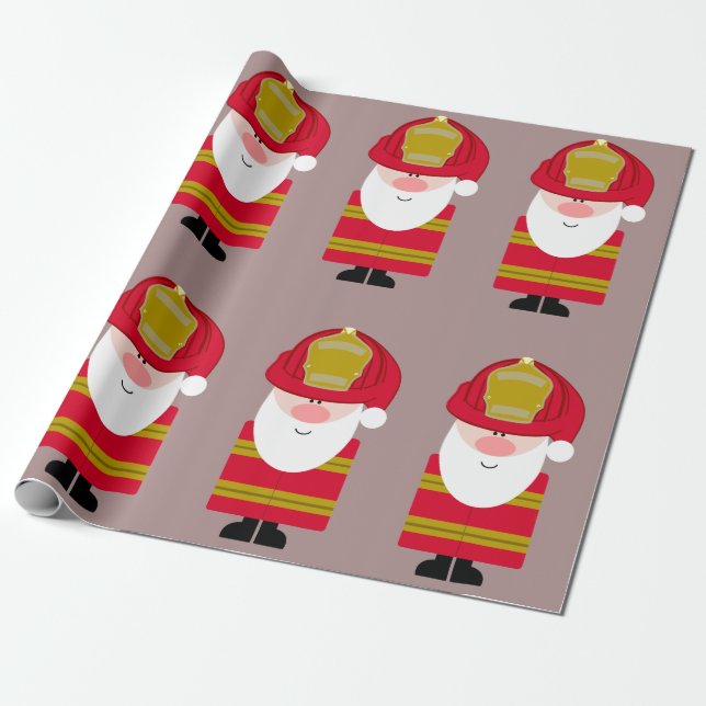 Feuerwehrmann Sankt Geschenkpapier (Ungerollt)