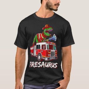 Feuerwehrmann Saurus Feuerwehrauto Feuerwehrmann D T-Shirt