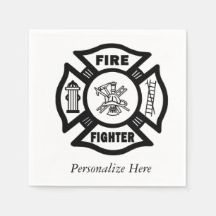 Feuerwehrmann Serviette