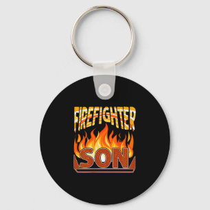 Feuerwehrmann Sohn Feuerwehrmann Geschenk Stolz Fe Schlüsselanhänger