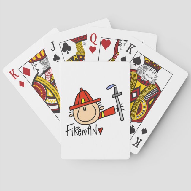 Feuerwehrmann Spielkarten (Rückseite)