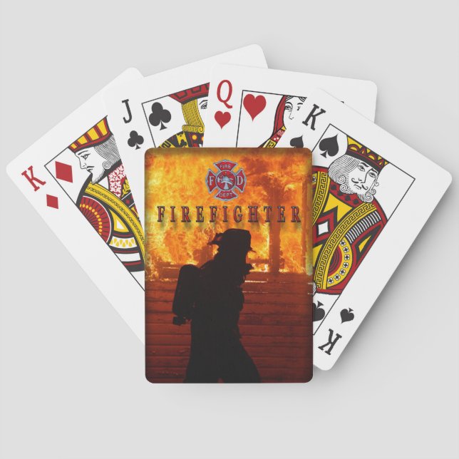Feuerwehrmann Spielkarten (Rückseite)