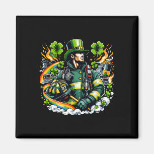 Feuerwehrmann St Patricks Day Männer Feuerwehrtrup Magnet