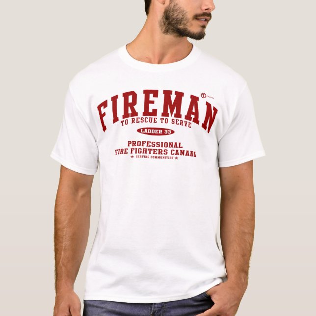 Feuerwehrmann T-Shirt (Vorderseite)