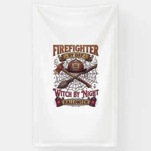 Feuerwehrmann Tag Hexennacht Halloween Helm Axt B Banner