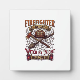 Feuerwehrmann Tag Hexennacht Halloween Helm Axt B Fotoplatte