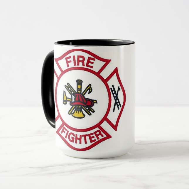 Feuerwehrmann-Tasse Tasse (Vorderseite Links)