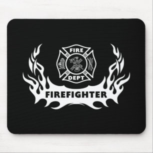 Feuerwehrmann-Tätowierung Mousepad
