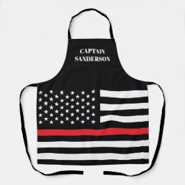 Feuerwehrmann Thin Red Line Flag American Fireman Schürze