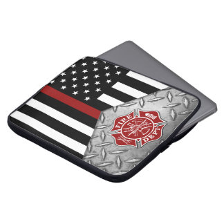 Feuerwehrmann Thin Red Line Malta Cross Laptop Bag Laptopschutzhülle