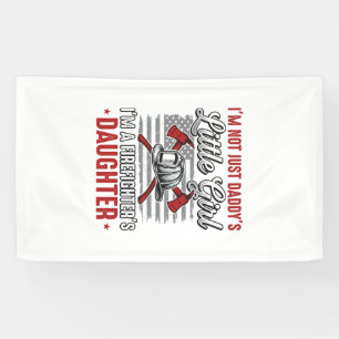 Feuerwehrmann-Tochter Vintage Banner