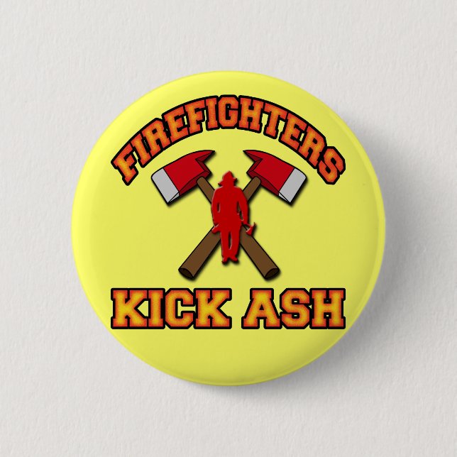 FEUERWEHRMANN-TRITT-ASCHE BUTTON (Vorderseite)