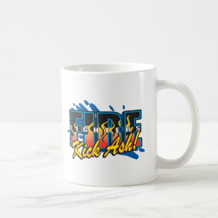 Feuerwehrmann-Tritt-Asche! Kaffeetasse