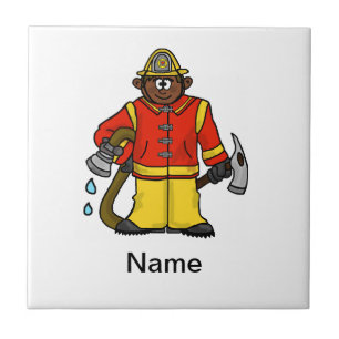 Feuerwehrmann Trivet (Brown-Haut) fertigen es Fliese