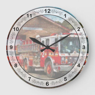 Feuerwehrmann - Union Fire Company 1 Große Wanduhr