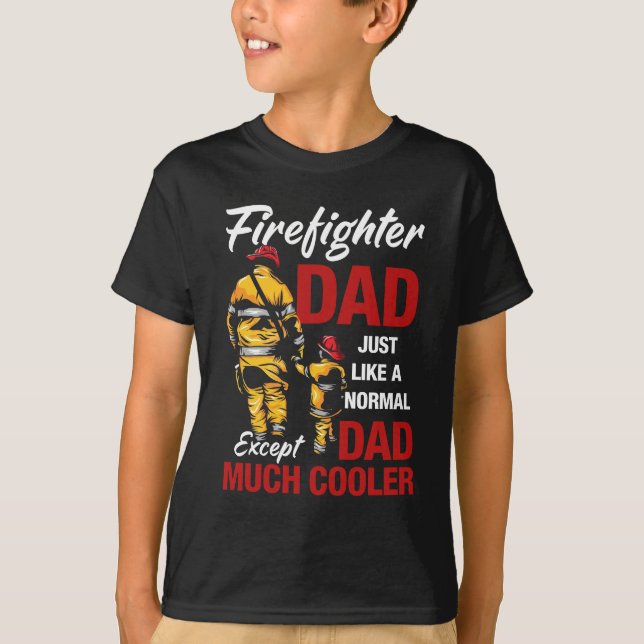 Feuerwehrmann-Vater T-Shirt (Vorderseite)