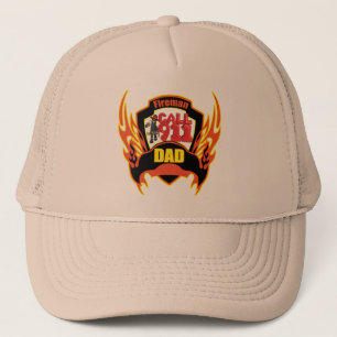 Feuerwehrmann-Vater-Vatertags-Geschenke Truckerkappe