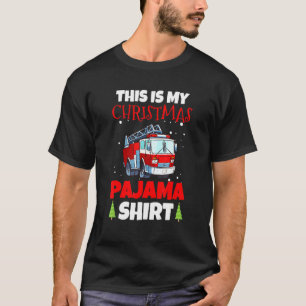 Feuerwehrmann Weihnachten Pajama Feuerzug Feuerweh T-Shirt