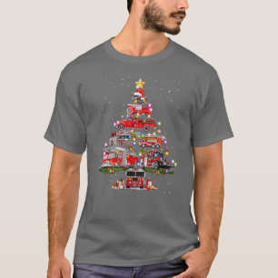 Feuerwehrmann Weihnachtsbaum Feuerwehrfahrzeug Xma T-Shirt