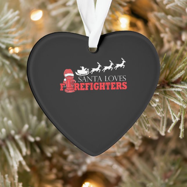 Feuerwehrmann Weihnachtsgeschenke Weihnachtsmann F Ornament (Baum)