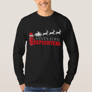 Feuerwehrmann Weihnachtsgeschenke Weihnachtsmann F T-Shirt