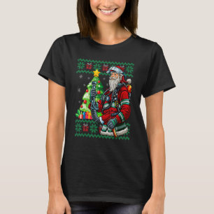 Feuerwehrmann Weihnachtsmann Fireman Ugly Christma T-Shirt