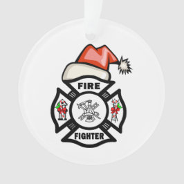 Feuerwehrmann Weihnachtsmann Ornament