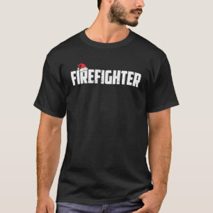 Feuerwehrmann Weihnachtsmannmütze Weihnachten Weih T-Shirt