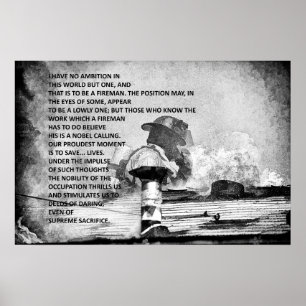 Feuerwehrmann werden poster