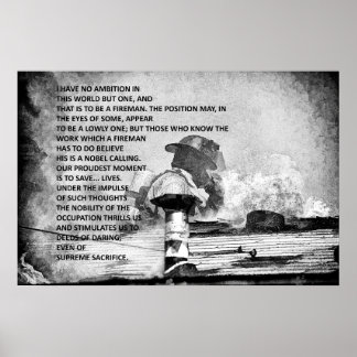 Feuerwehrmann werden poster