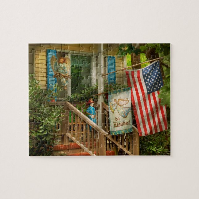 Feuerwehrmann - wird mein Held gesegnet Puzzle (Horizontal)