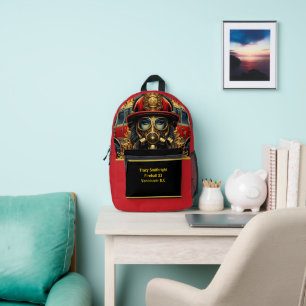 Feuerwehrmänner des Alltags lösen Bedruckter Rucksack
