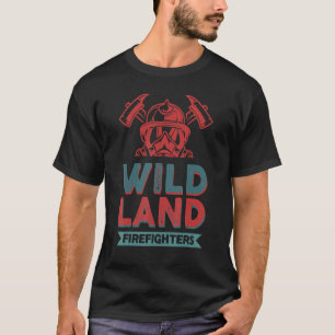 Feuerwehrmänner in Wildland Feuerwehrfrau T-Shirt