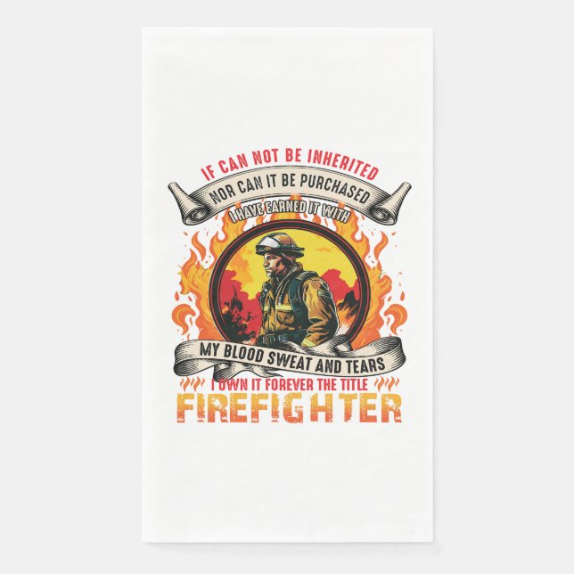 Feuerwehrmänner Serviette (Vorderseite)